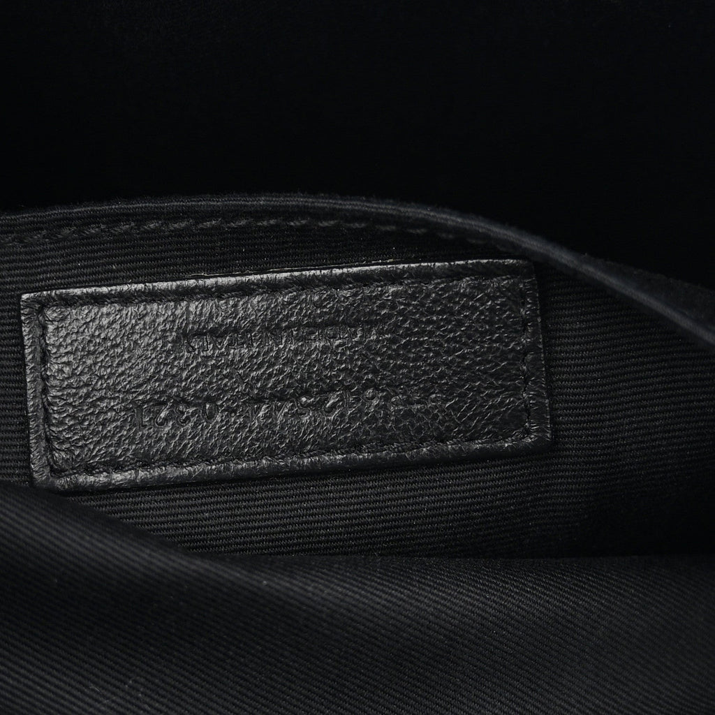 Calfskin Matelasse Monogram Monochrome Lou Camera Bag Black