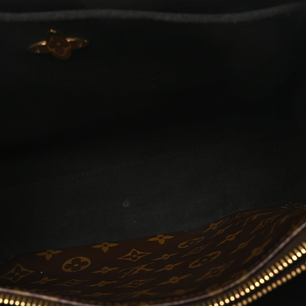 Monogram Flower Tote Black