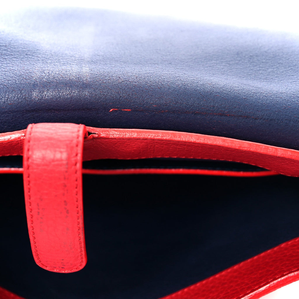 Soft Grained Calfskin Anagram Messenger Bag Red