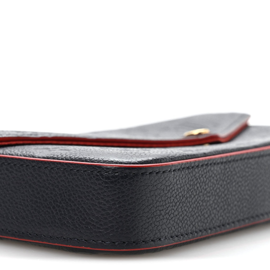 Empreinte Pochette Felicie Chain Wallet Marine Rouge