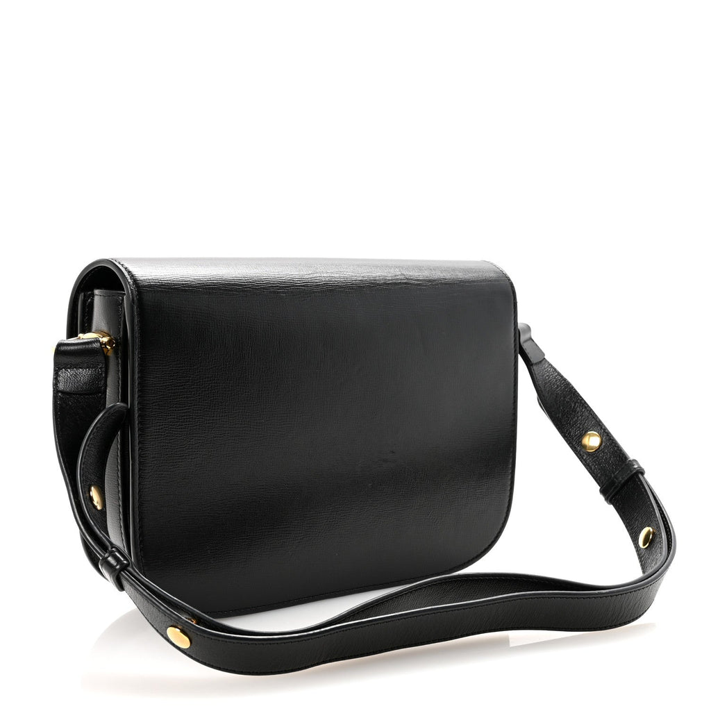 Azalea Calfskin Horsebit 1955 Shoulder Bag Black