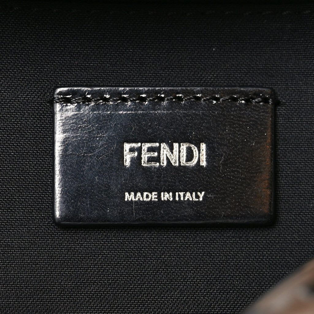 Vitello Century Bi-Color FF 1974 Embossed Belt Bag Maya Black