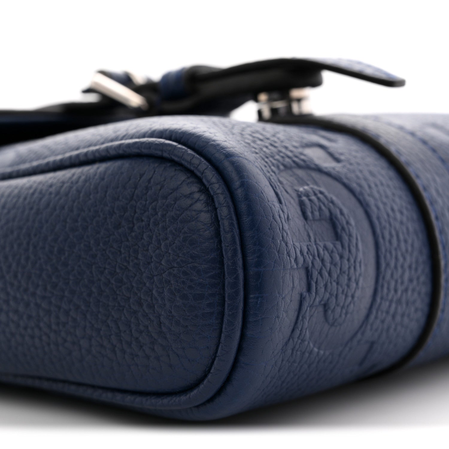 Piuma Calfskin Jumbo GG Embossed Small Messenger Bag Royale
