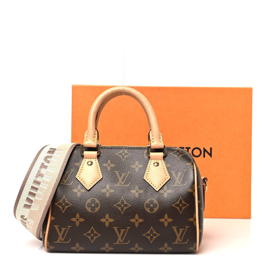 Monogram Speedy Bandouliere 20 Beige