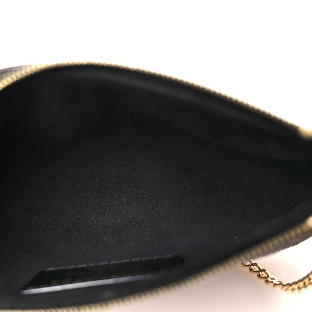 Damier Paillettes Mini Pochette Accessories Black