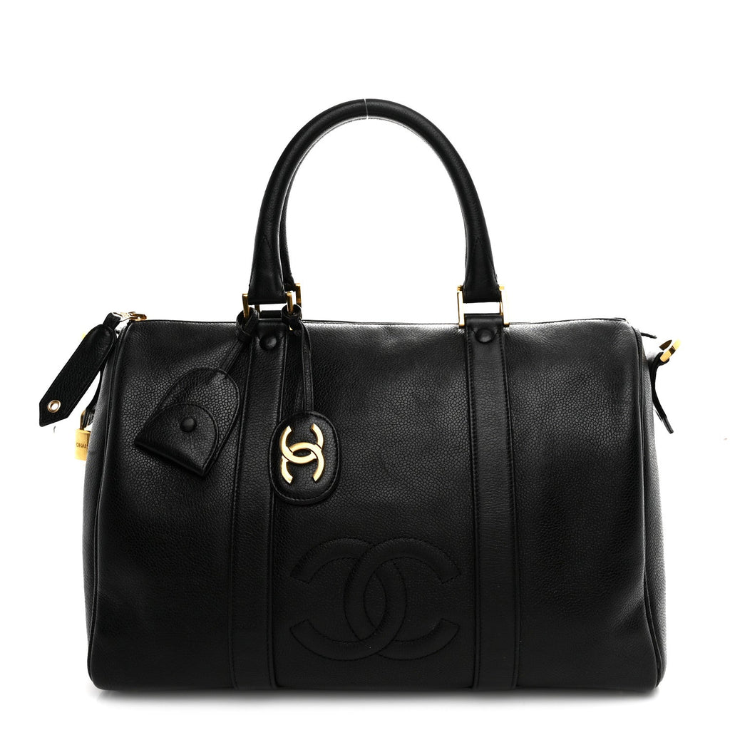 Caviar Timeless CC Duffel Bag Black
