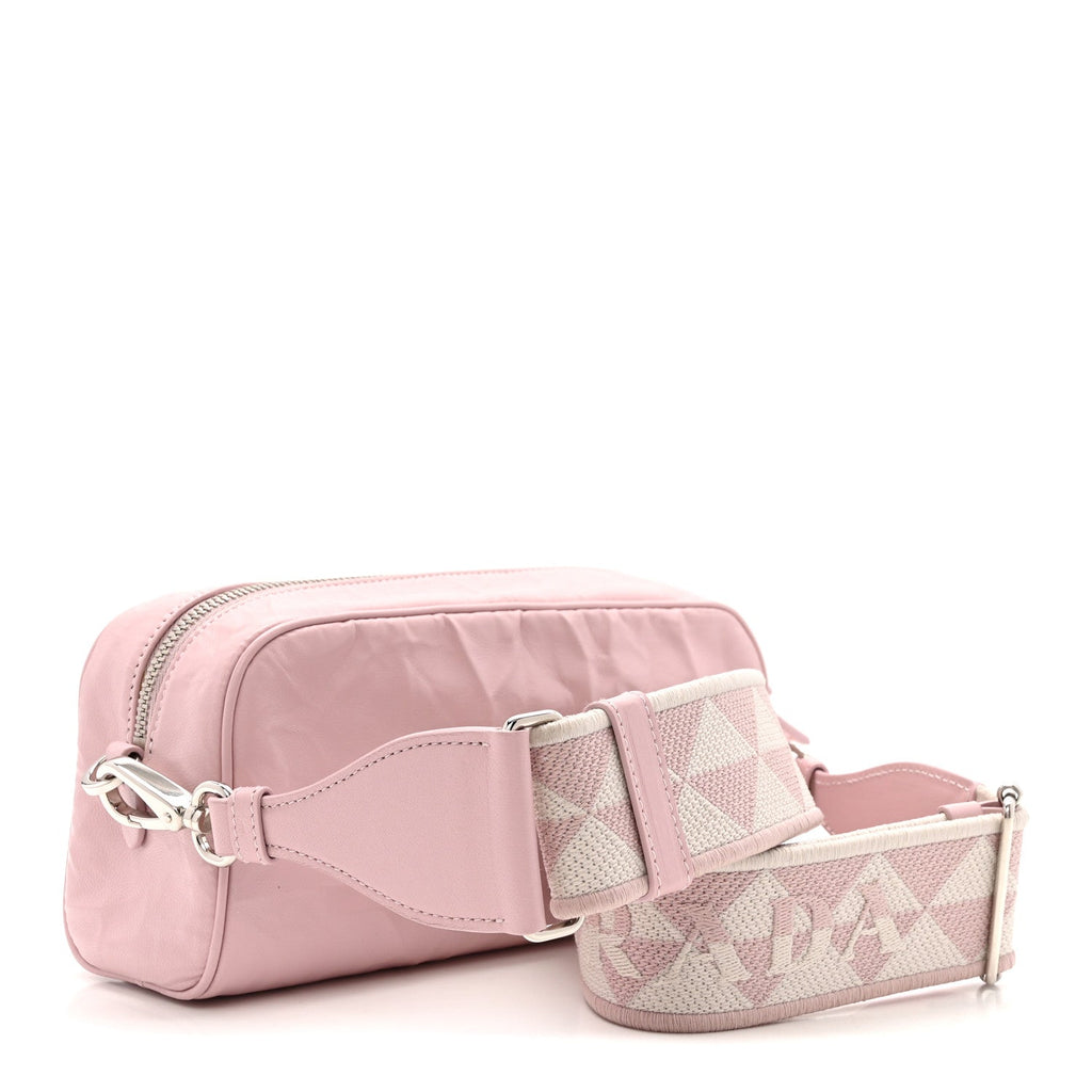 Nappa Antique Multi-Pocket Shoulder Bag Alabastro