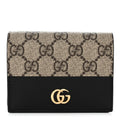 Dollar Calfskin GG Supreme Monogram GG Marmont  Case Black Beige Ebony