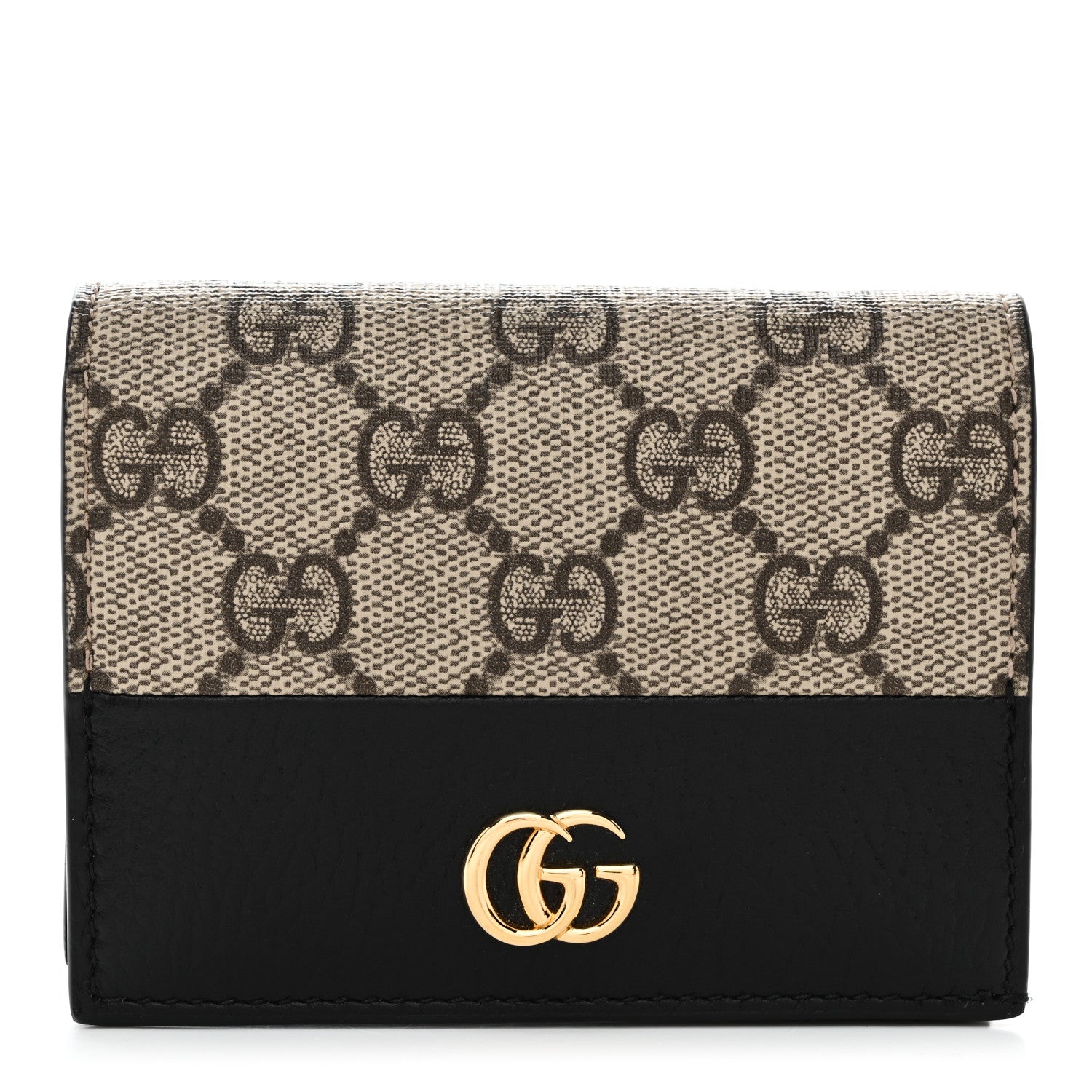 Dollar Calfskin GG Supreme Monogram GG Marmont  Case Black Beige Ebony