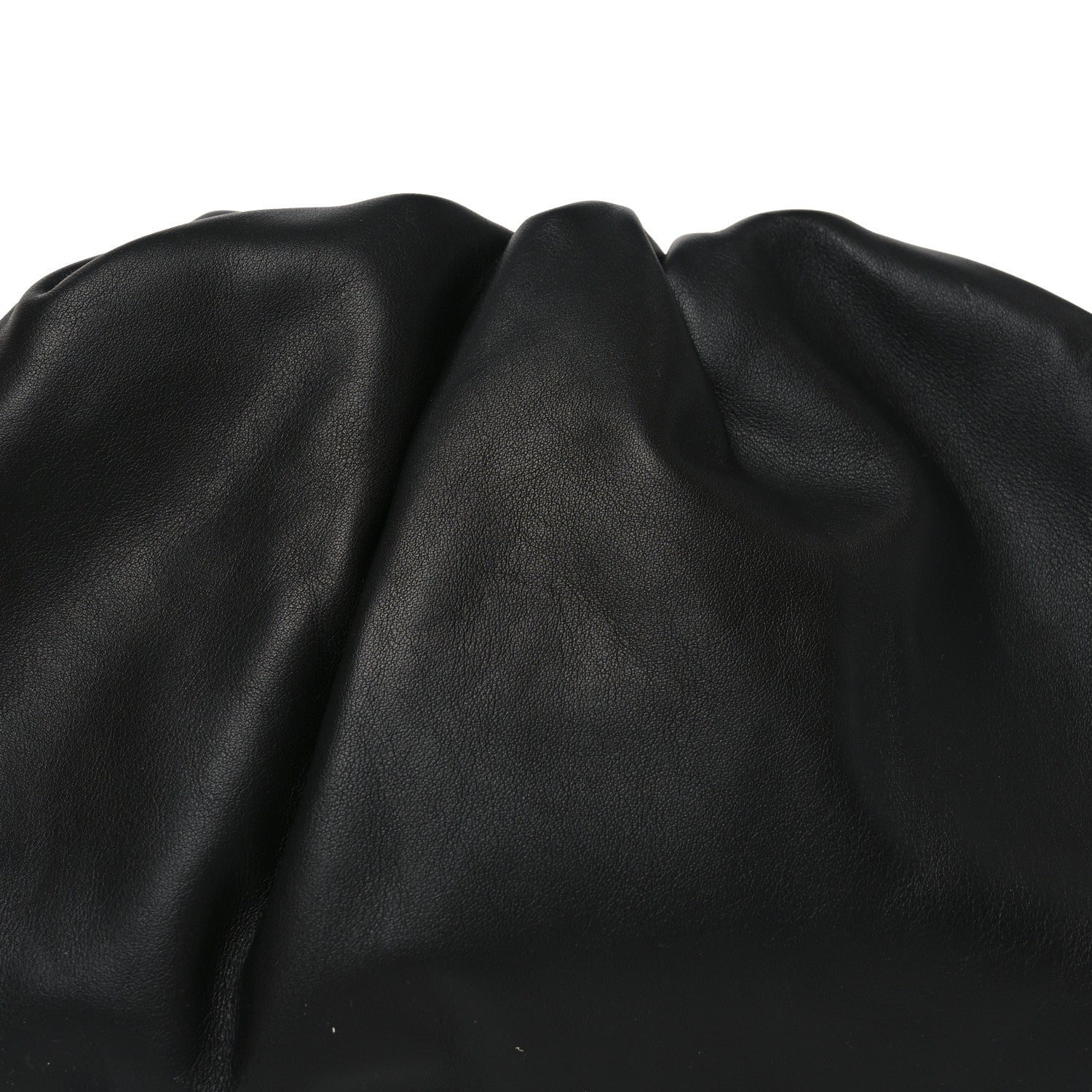 Smooth Butter Calf The Pouch Oversized Clutch Black