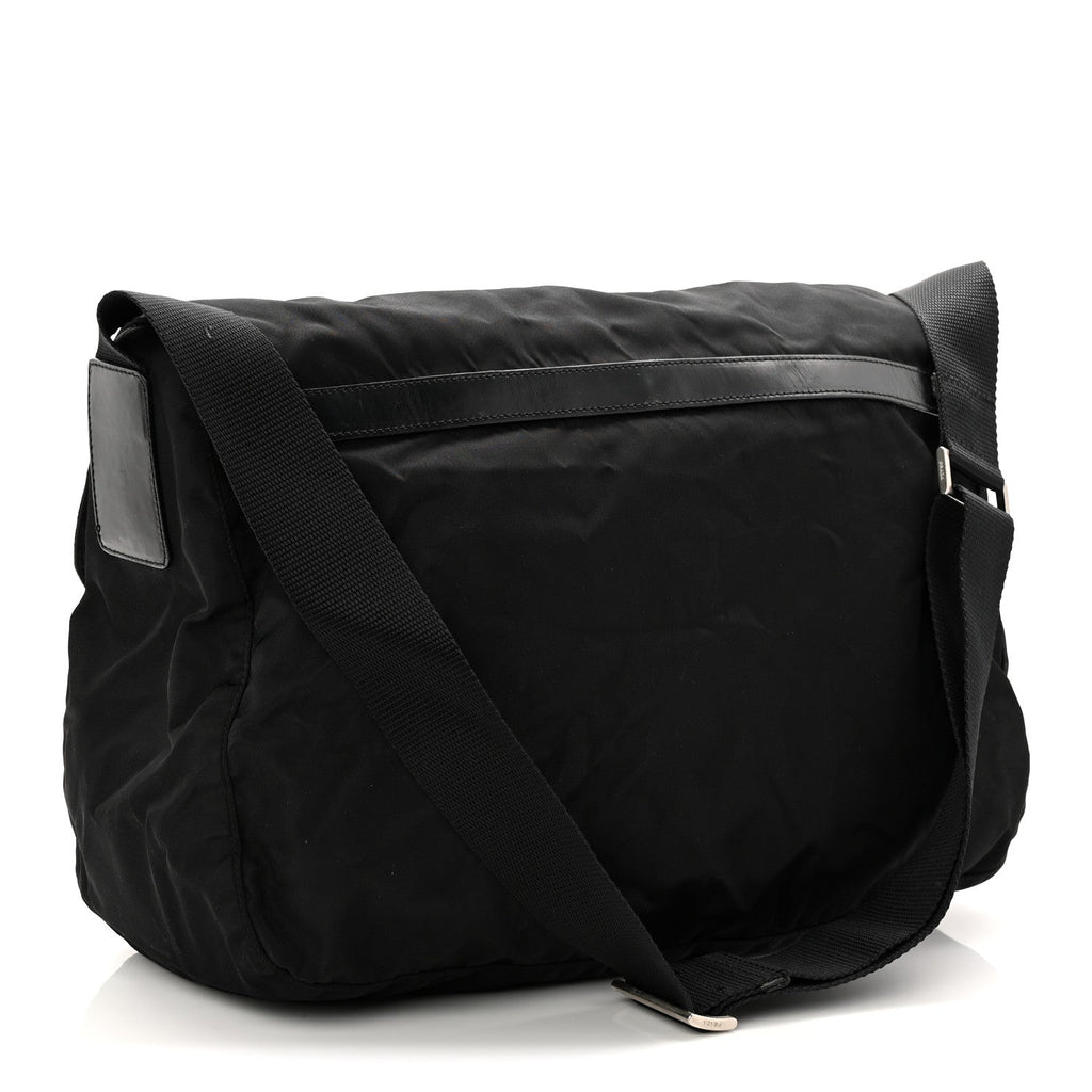 Tessuto Nylon Messenger Bag Black