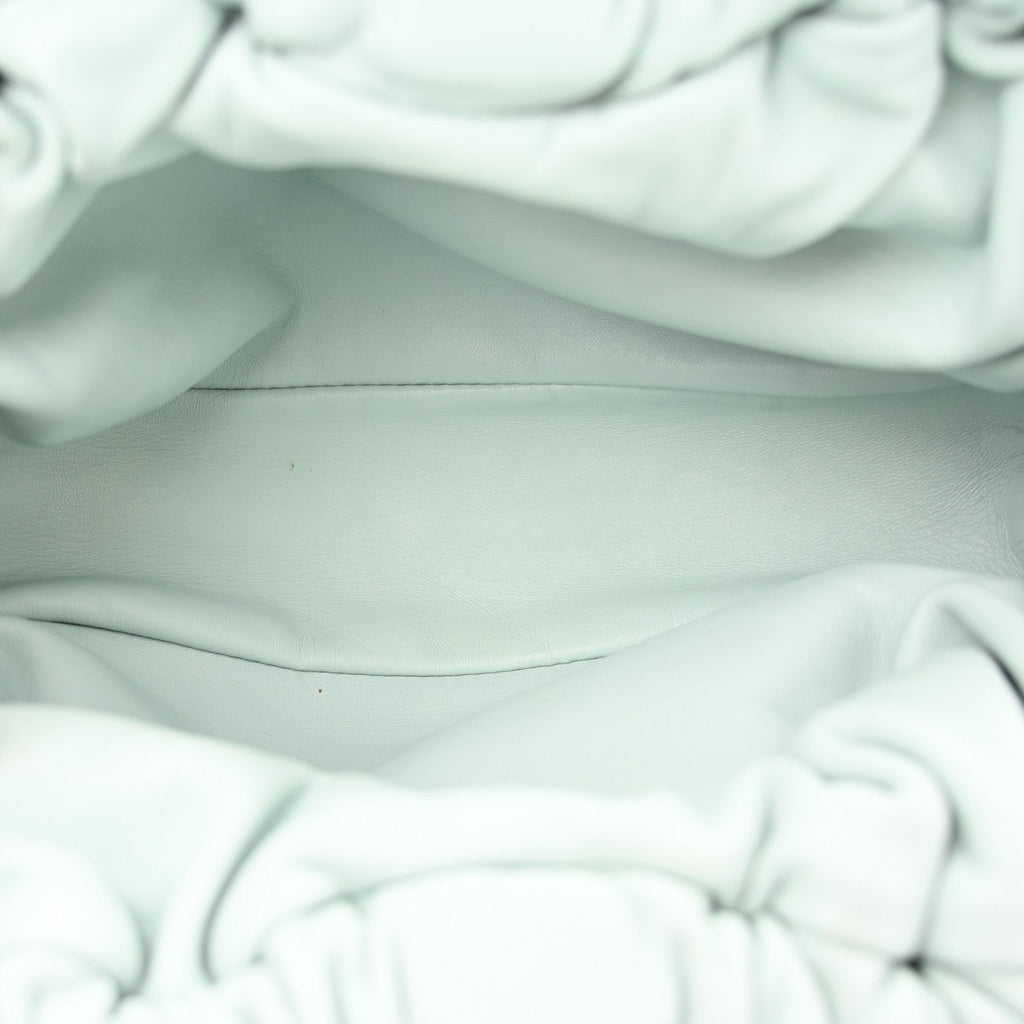 Lambskin Mini Cloud Clutch Seafoam
