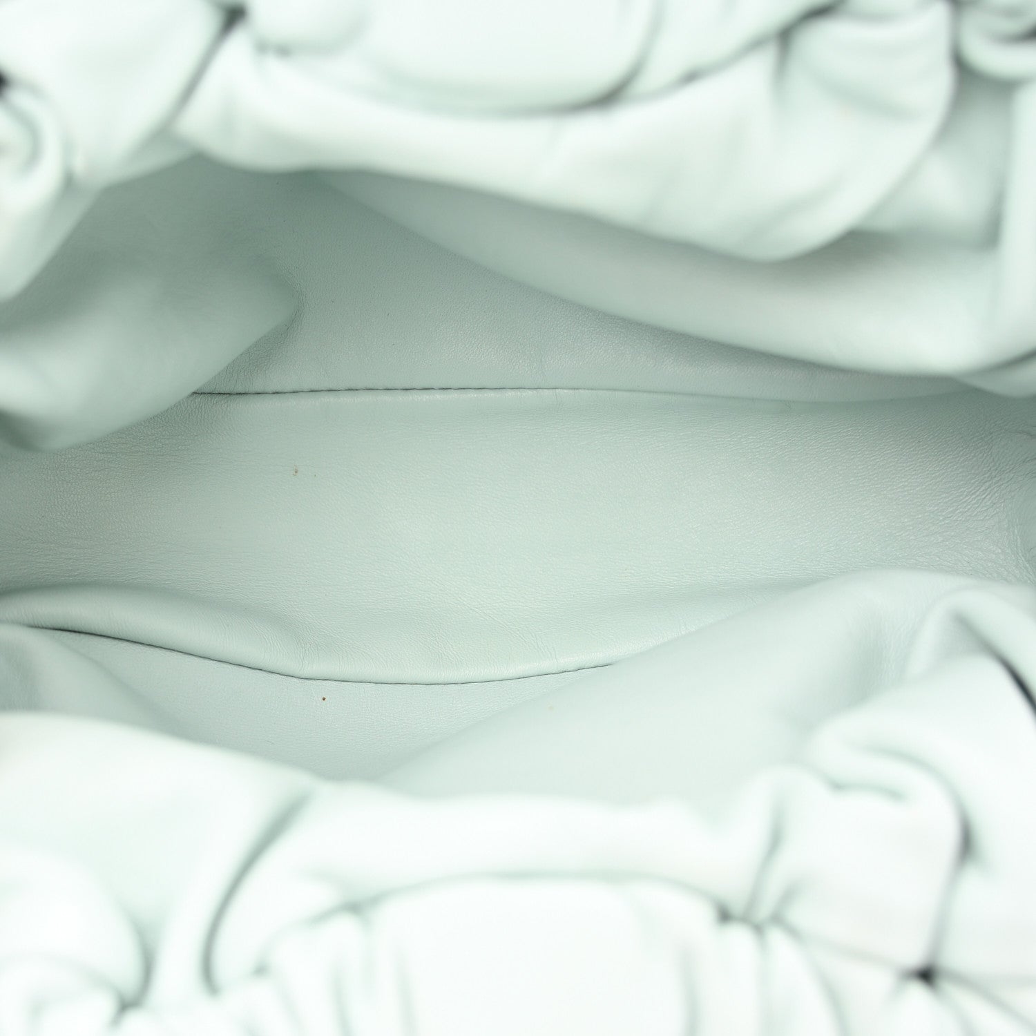 Lambskin Mini Cloud Clutch Seafoam