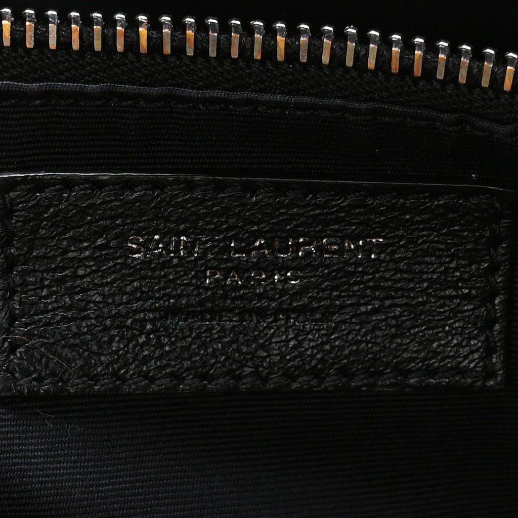 Grained Lambskin Monogram Oversized Niki Chain Satchel Black