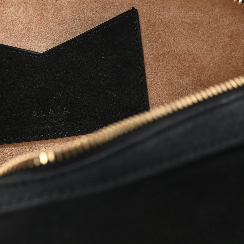 Nubuck Medium Le Teckel Bag Black Anthracite