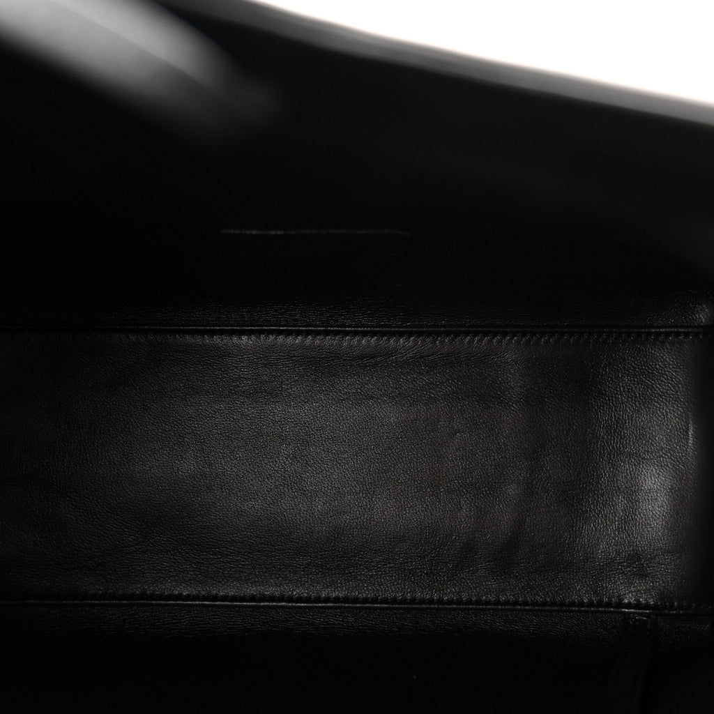 Patent Calfskin Rendez-Vous Hobo Black
