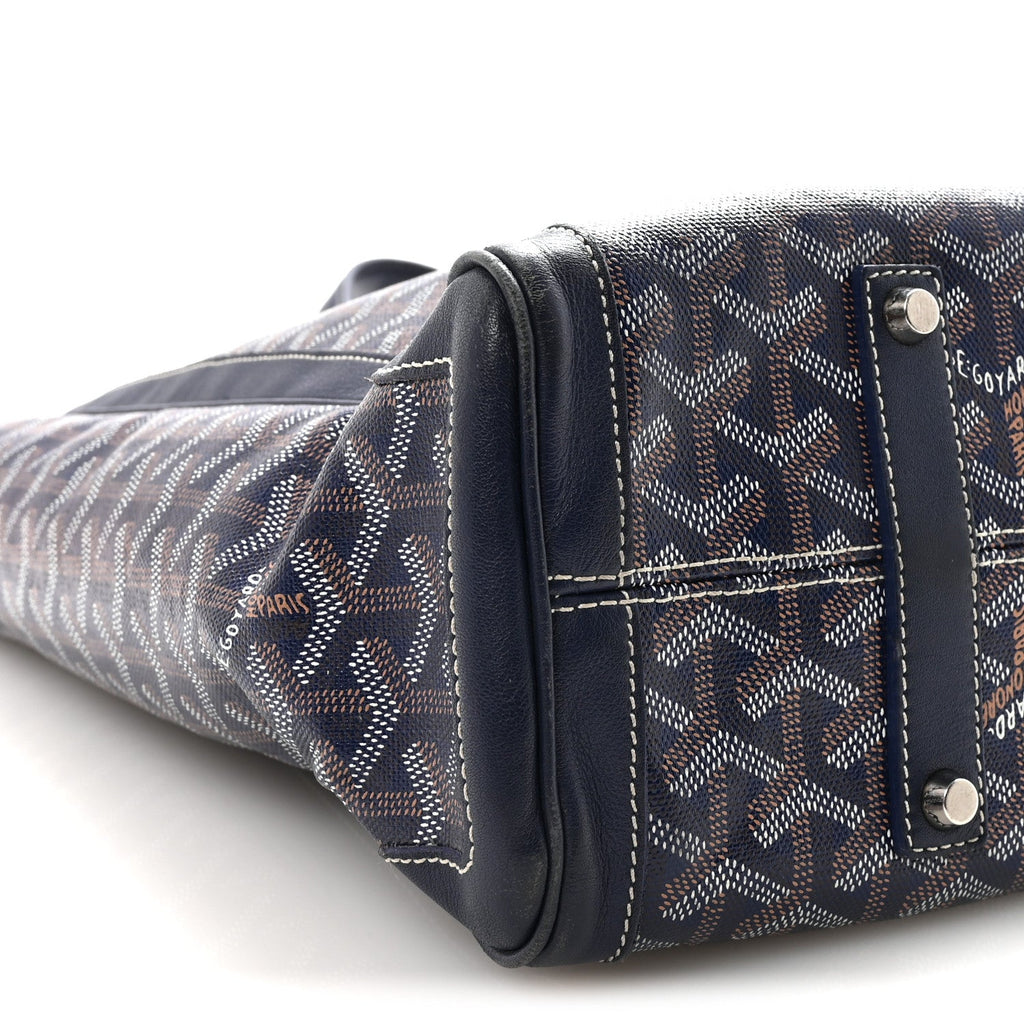 Goyardine Voltaire III Tote Navy