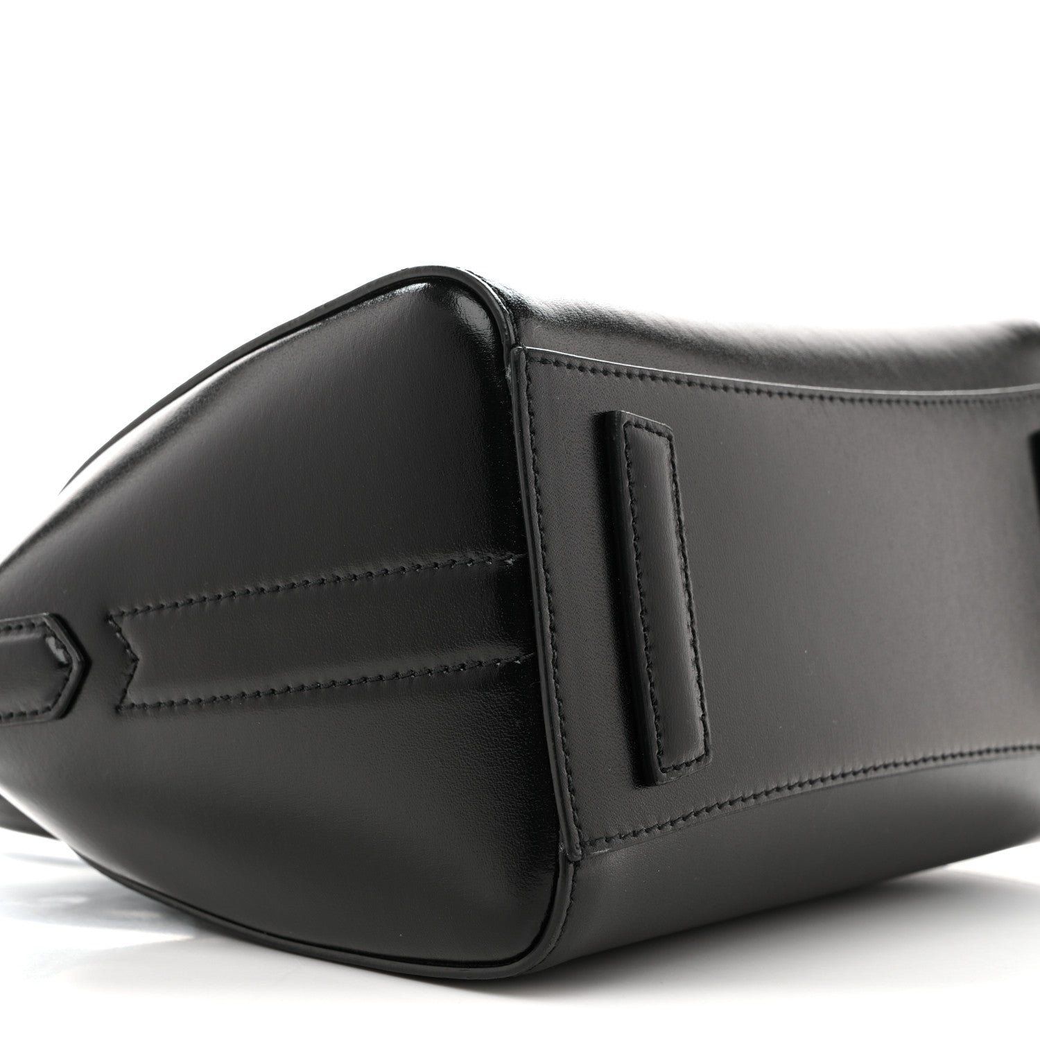 Shiny Lord Calfskin Mini Antigona Black