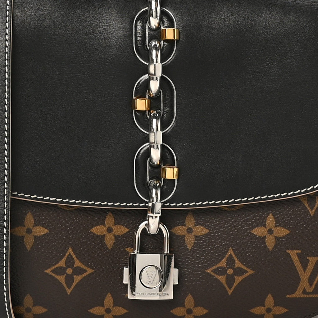 Calfskin Monogram Chain It Bag PM Black