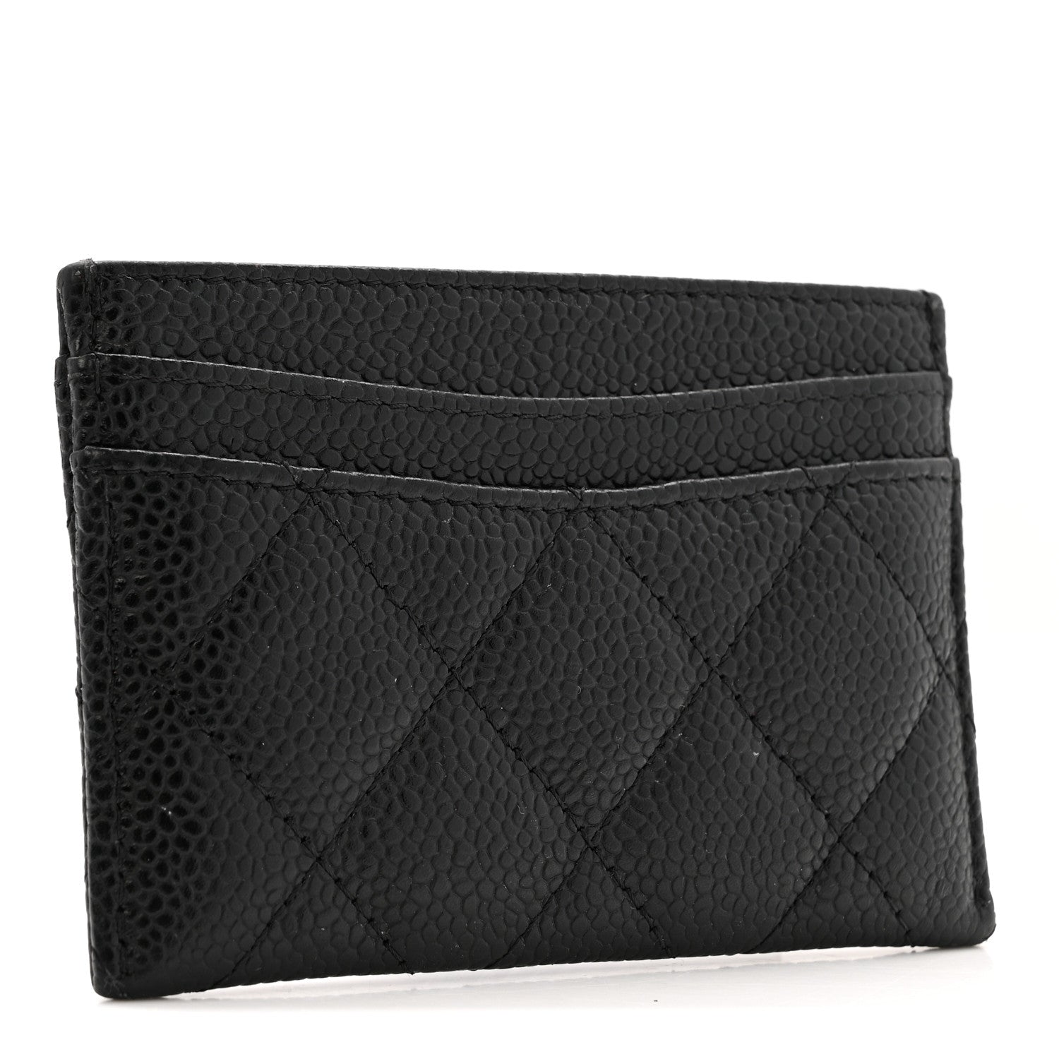 Caviar Quilted  Holder Black