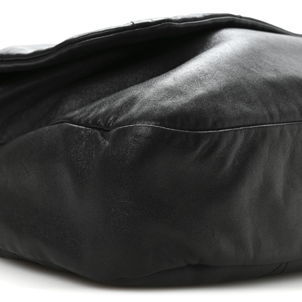 Lambskin Matelasse Monogram Large Jamie 4.3 Black