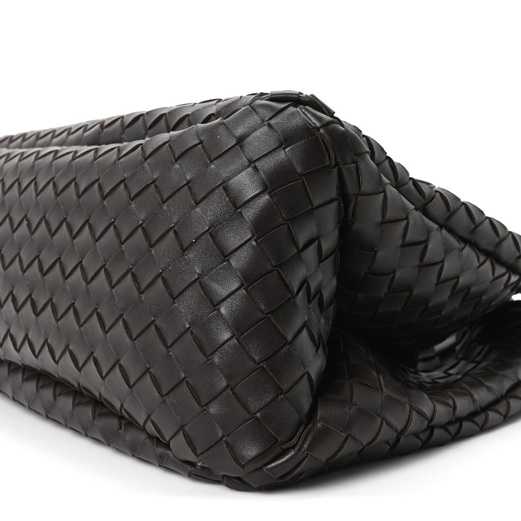 Nappa Intrecciato Large Campana Shoulder Bag Fondant