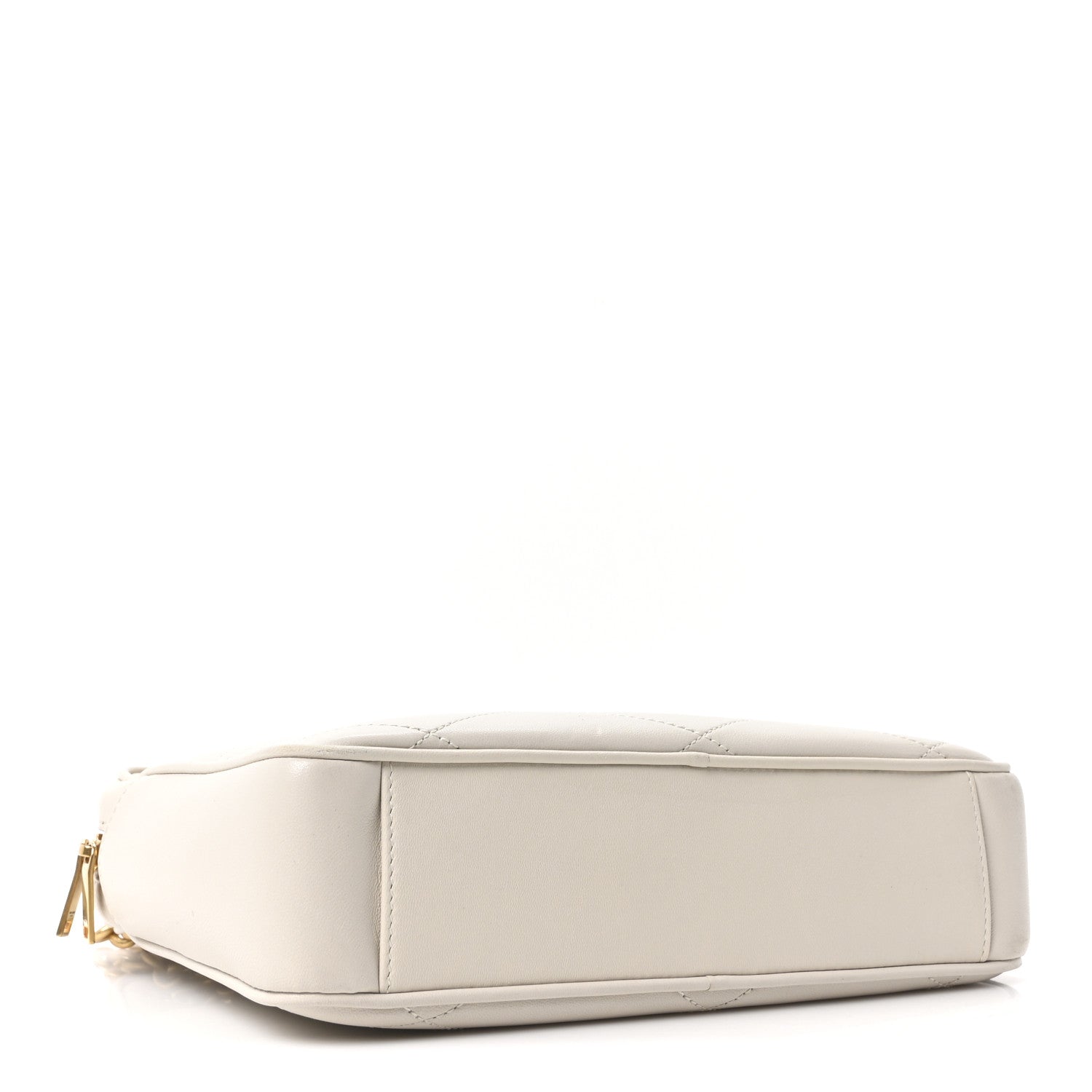 Lambskin Quilted Le Maillon Chain Strap Crossbody Crema Soft