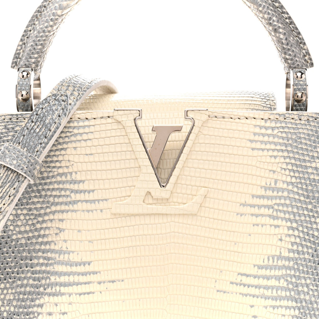 Lizard Capucines Mini White