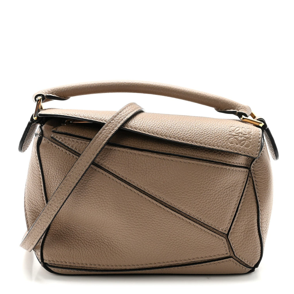 Calfskin Mini Puzzle Bag Sand