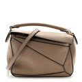 Calfskin Mini Puzzle Bag Sand