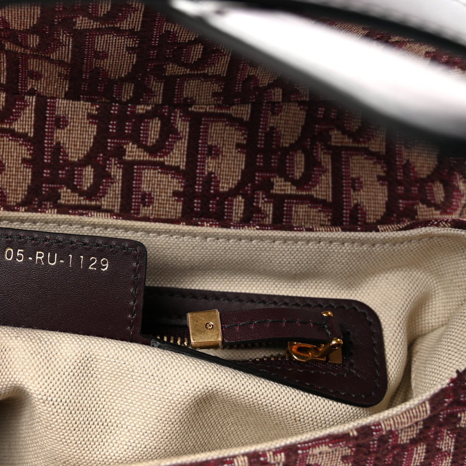 Oblique Saddle Bag Burgundy