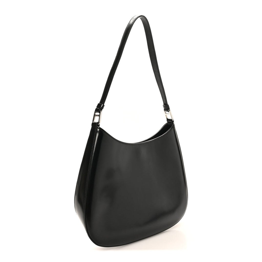 Spazzolato Cleo Shoulder Bag Black