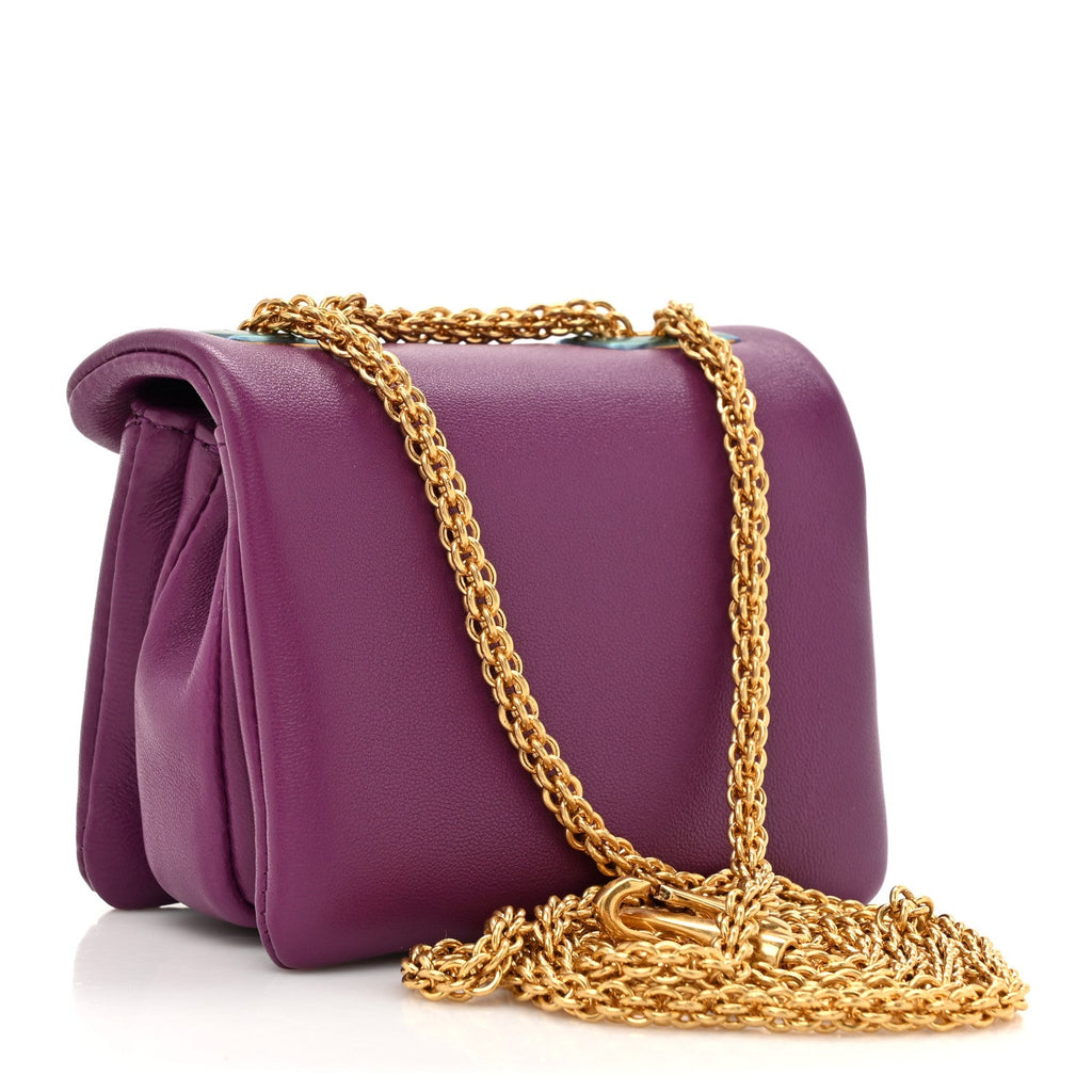 Nappa Micro One Stud Chain Bag Prune