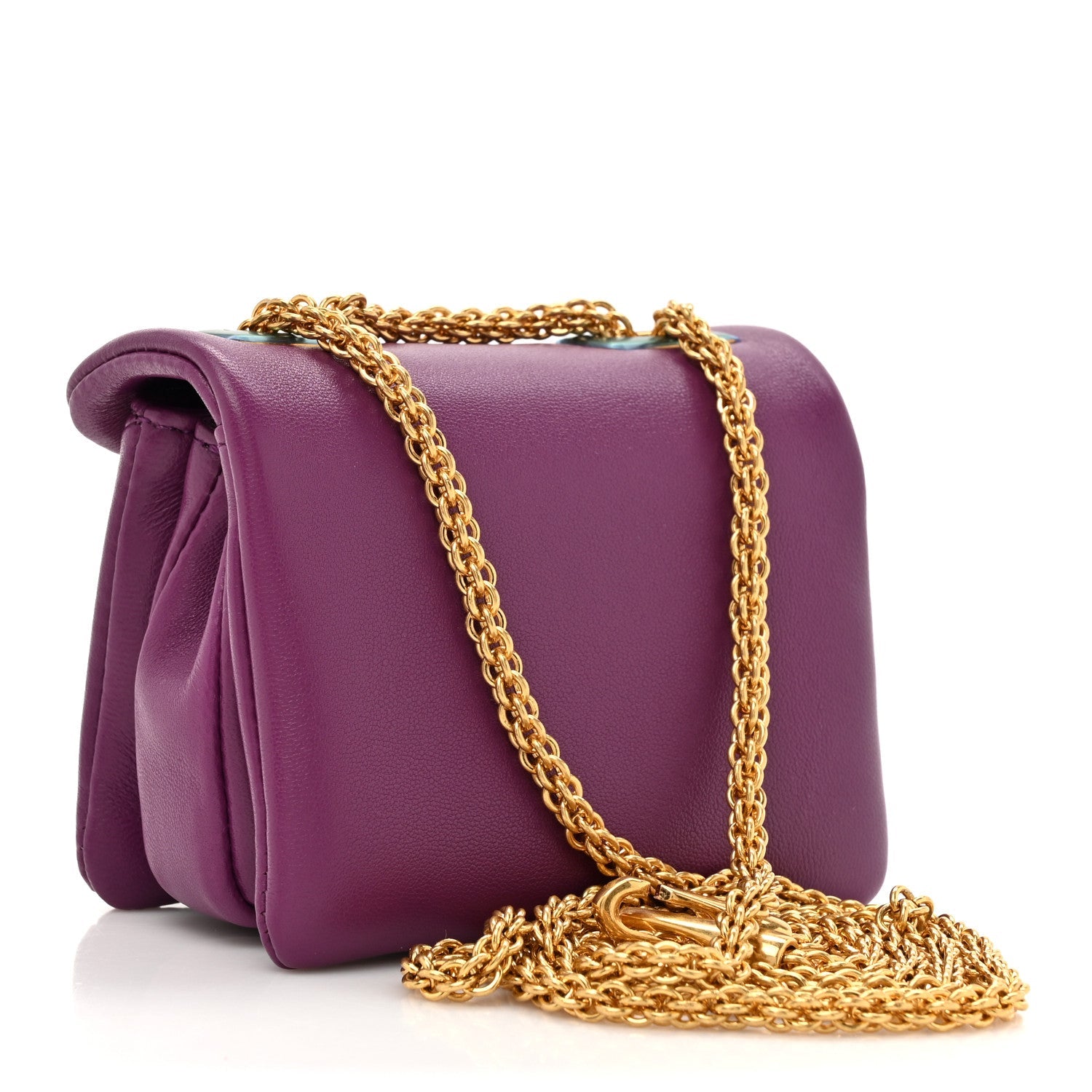 Nappa Micro One Stud Chain Bag Prune