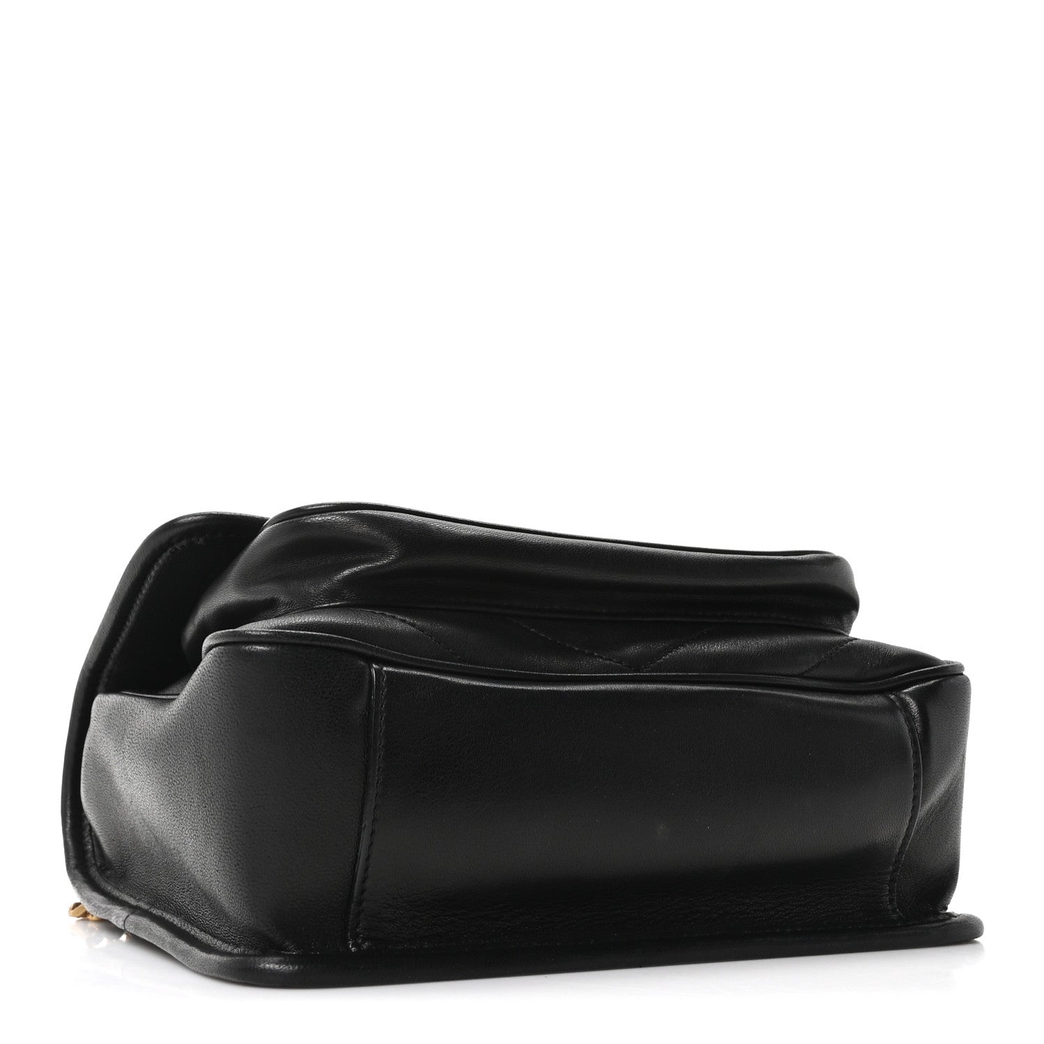 Lambskin Matelasse Monogram Baby Niki Chain Satchel Black