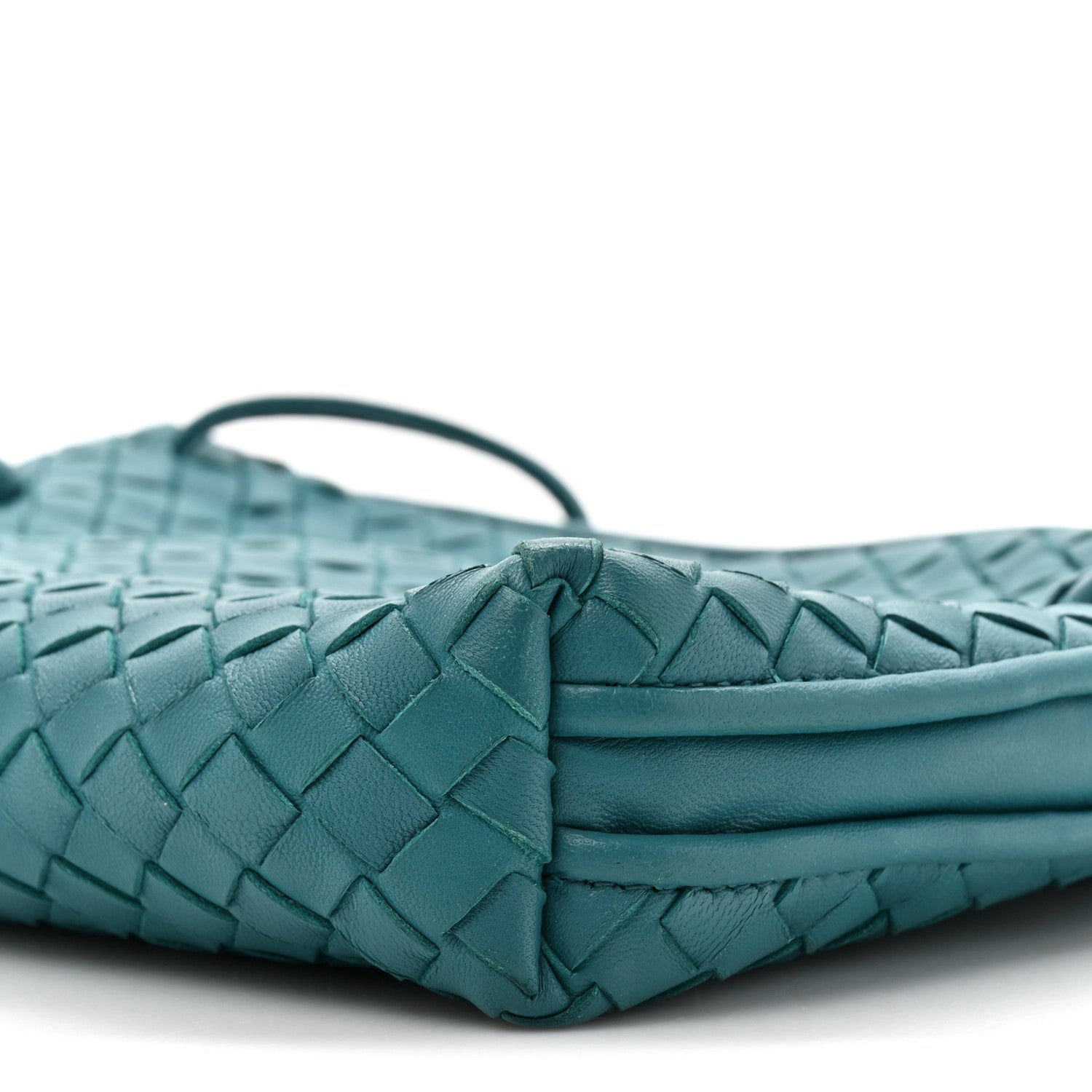 Nappa Intrecciato Nodini Crossbody Messenger Mallard