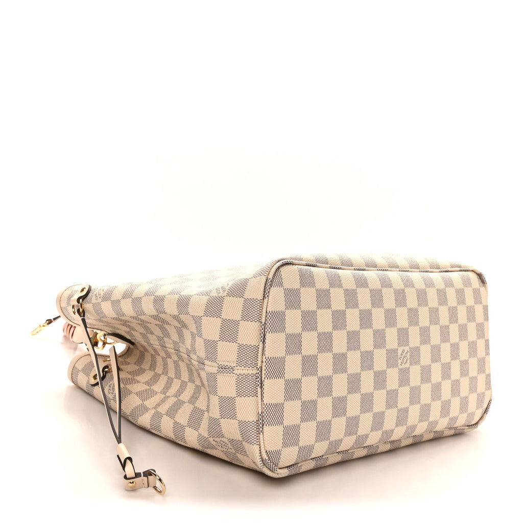 Damier Azur Braided Neverfull MM Pink