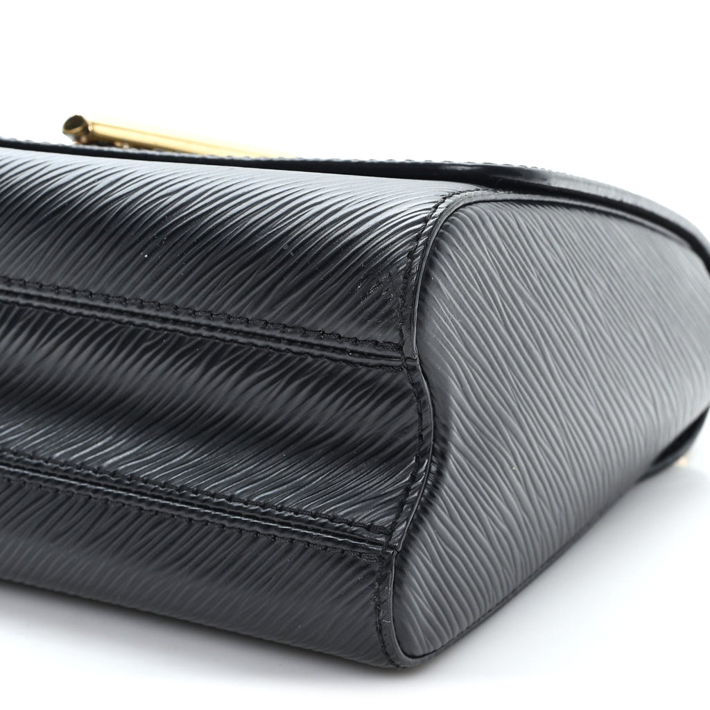 Epi Twist Braided Strap Shoulder Bag MM Black