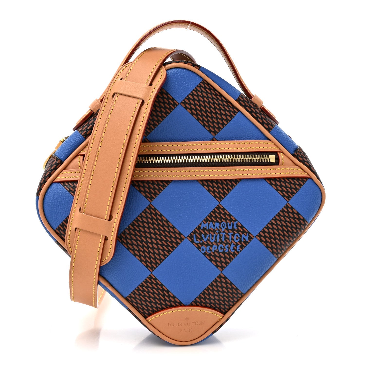 Damier Pop Chess Messenger Blue