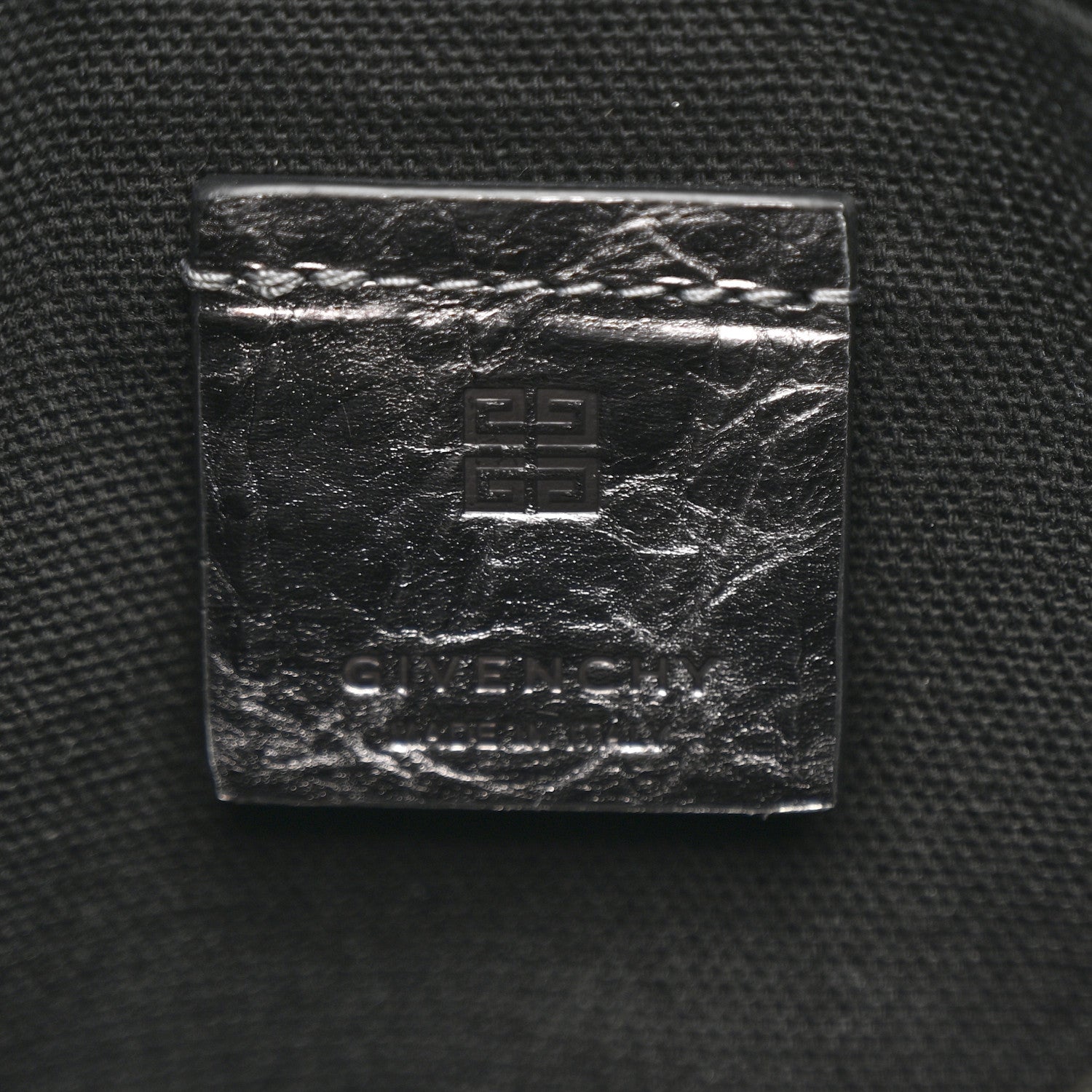 Metallic Calfskin Small Voyou Bag Silver