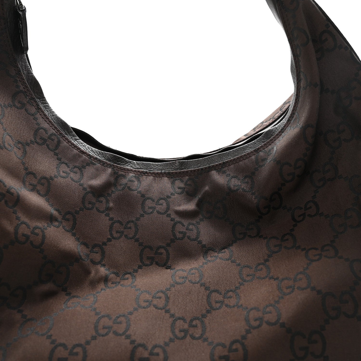 Nylon Monogram Hobo Dark Brown