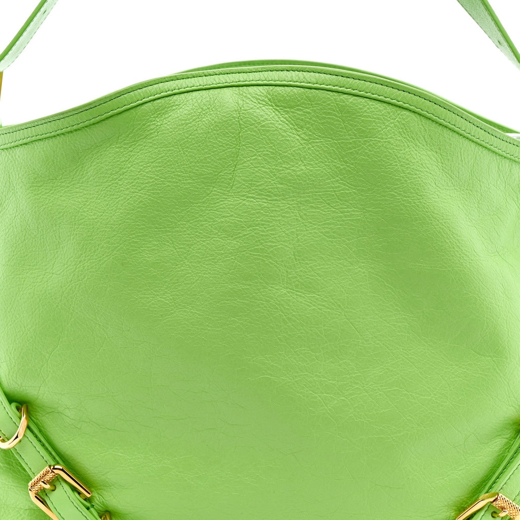Calfskin Medium Voyou Bag Green