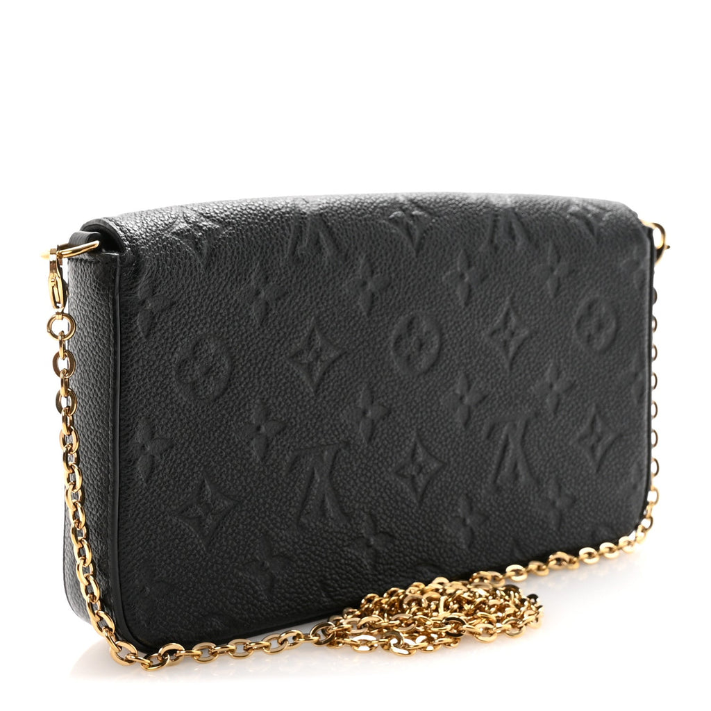 Empreinte Pochette Felicie Chain Wallet Black