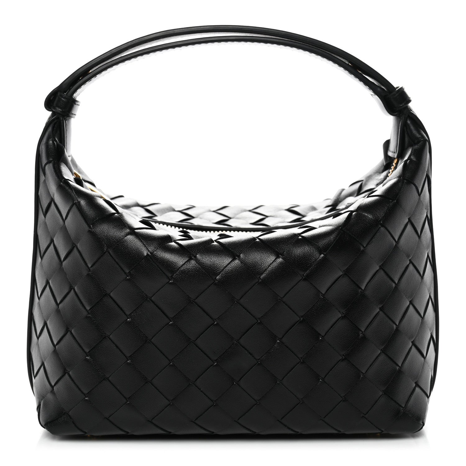 Calfskin Nappa Intrecciato Mini Wallace Black