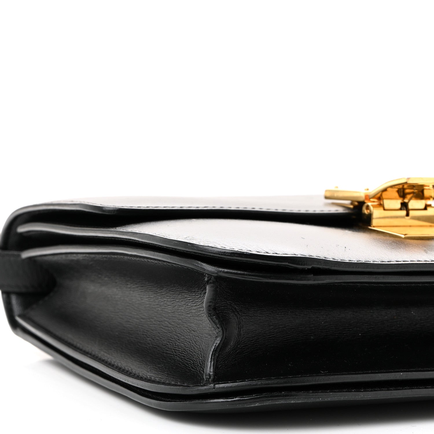 Box Calfskin Medium Classic Box Flap Bag Black