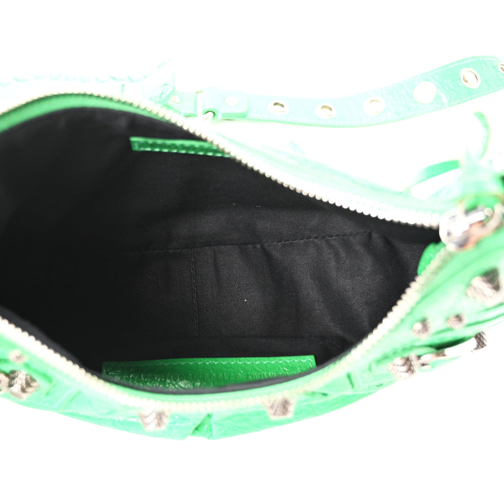 Agneau Arena Le Cagole Shoulder Bag XS Vivid Green