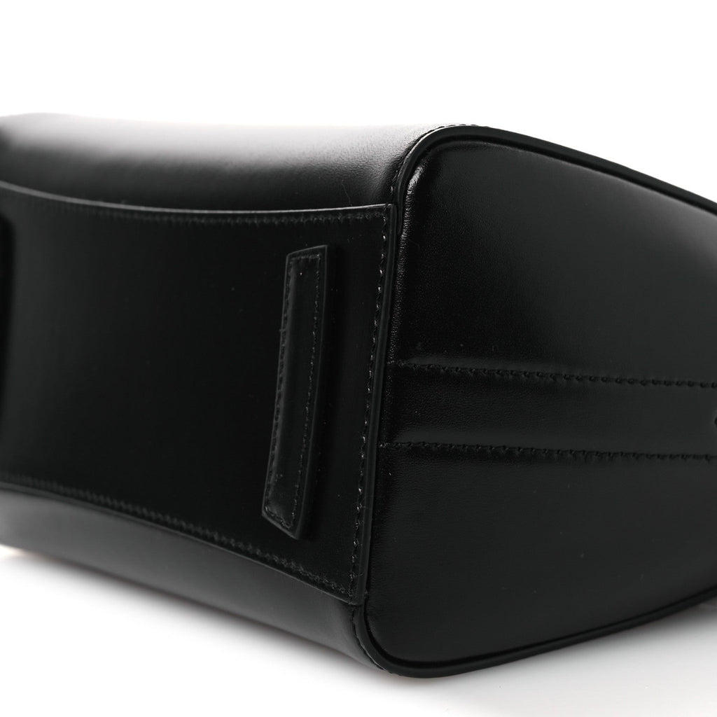 Shiny Lord Calfskin Mini Antigona Black