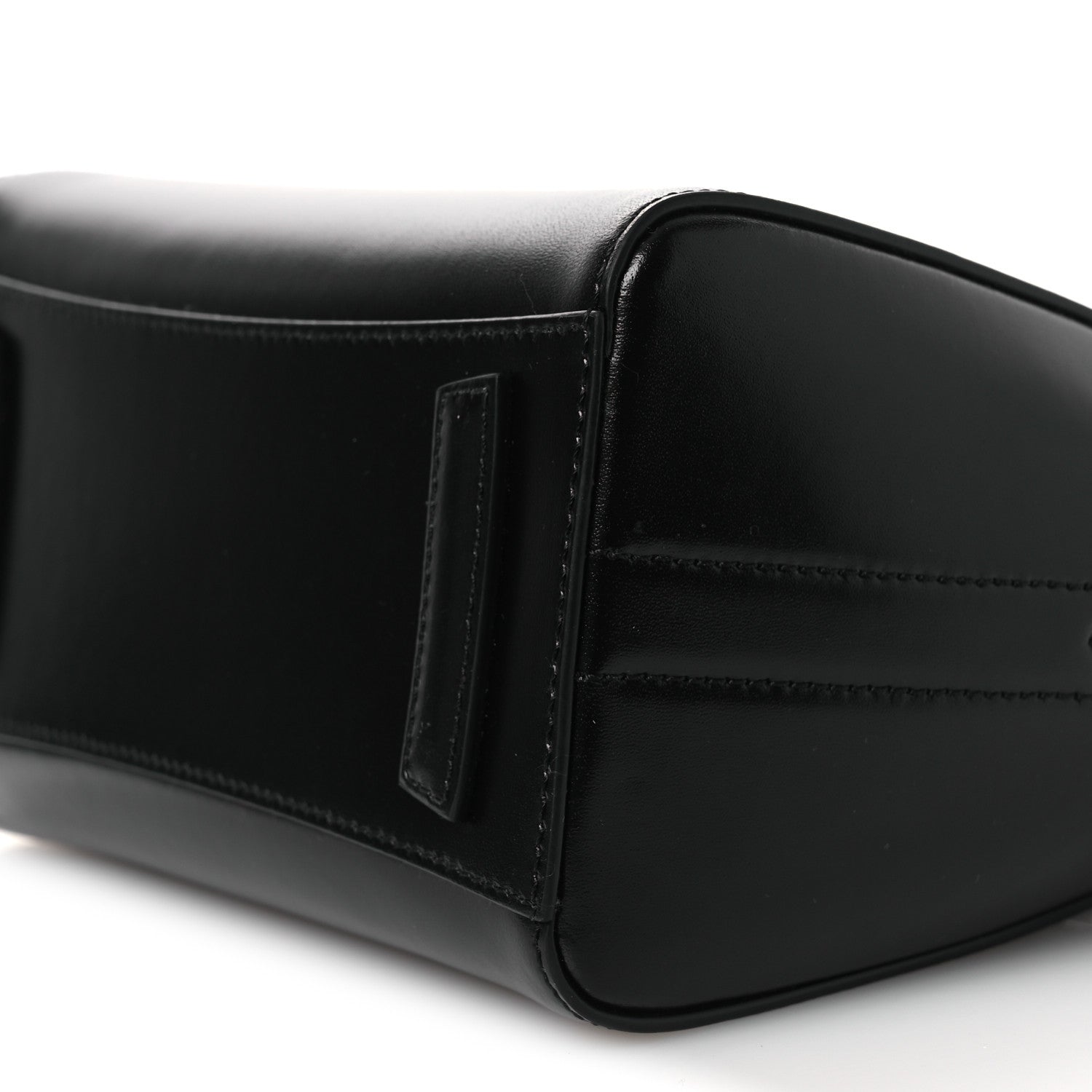 Shiny Lord Calfskin Mini Antigona Black
