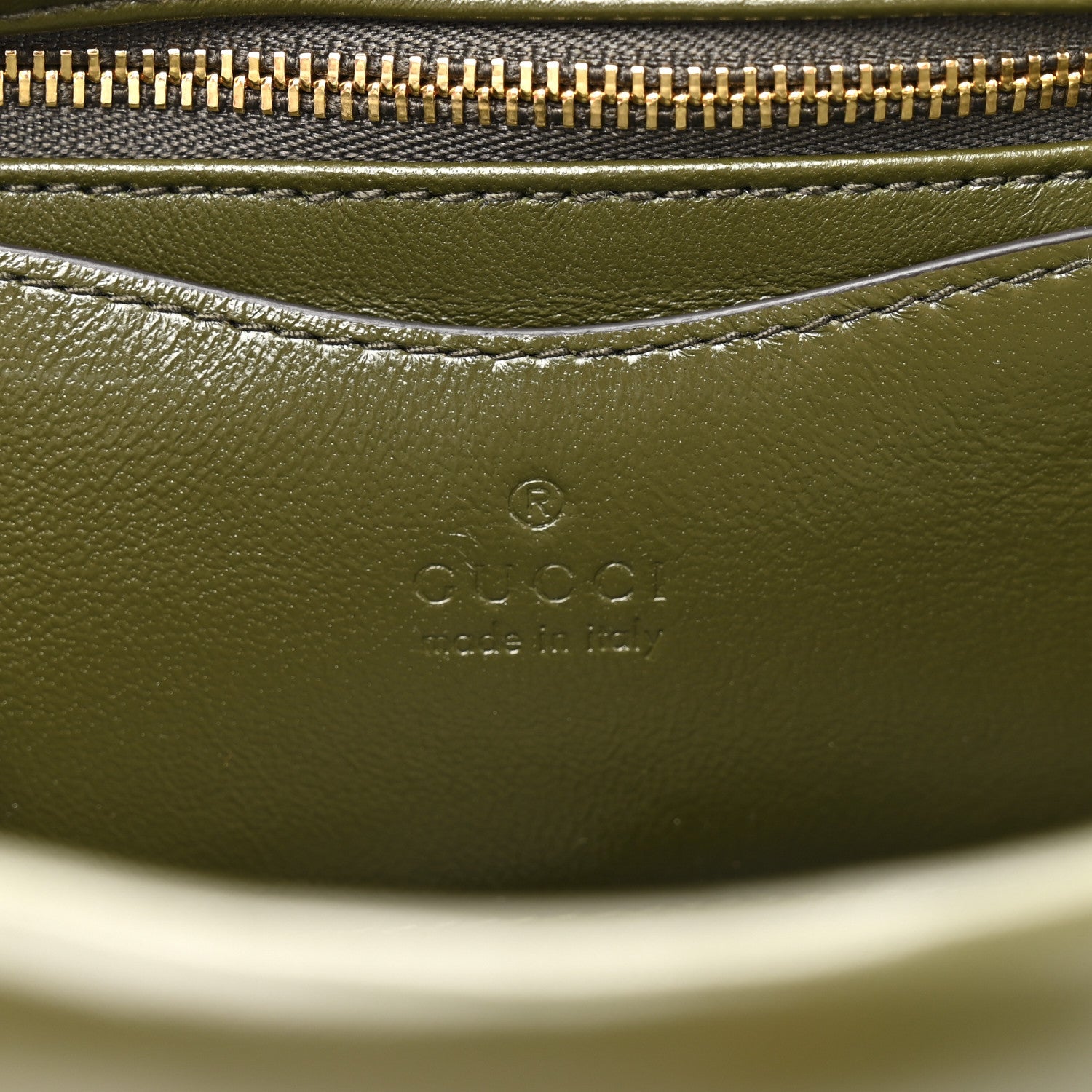 Lambskin Mini GG Milano Top Handle Shoulder Bag Green