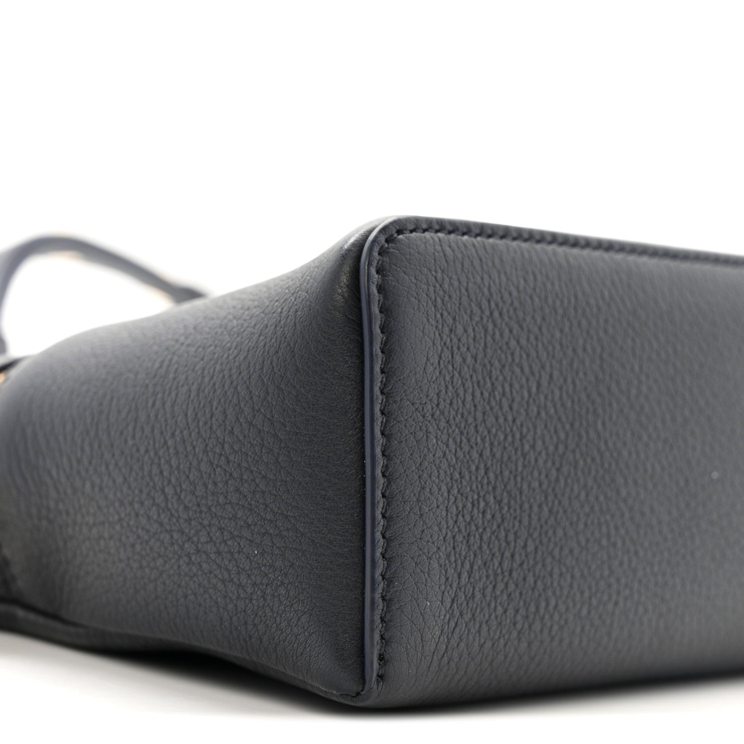 Grained Calfskin L19 Extra Pocket Pouch Navy Blue